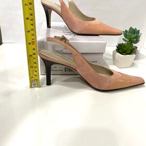 Calvin Klein Women's soft pink Slingback Heels. See pics no scratches.